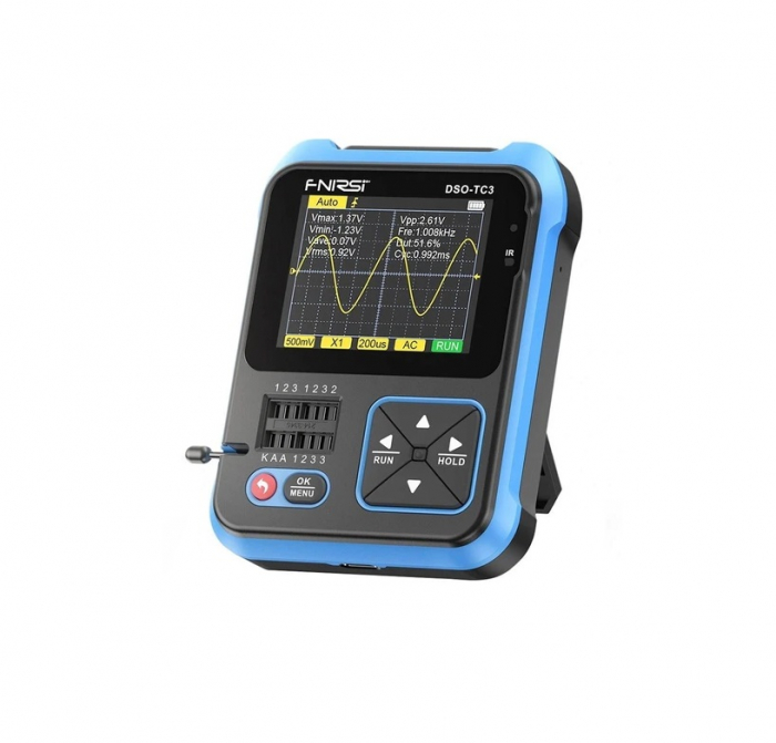 Osciloscop digital 3 in 1 FNIRSI DSO-TC3 cu generator de semnal DDS si tester de tranzistori [2]