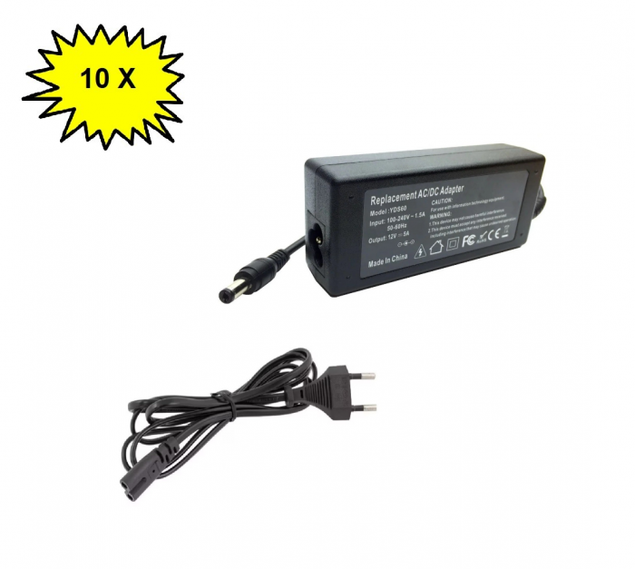 Pachet 10 x sursa de alimentare profesionala YDS 12V 5A [1]