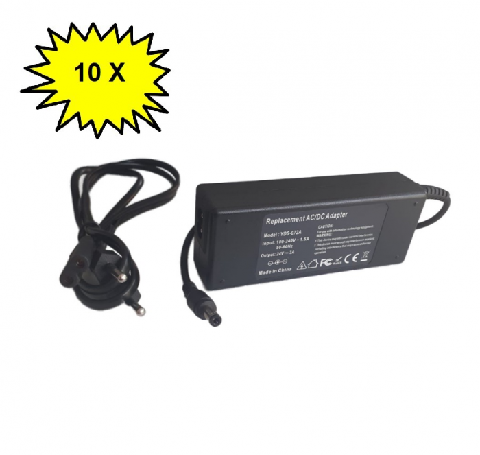 Pachet 10 x sursa de alimentare profesionala YDS 24V 3A [1]