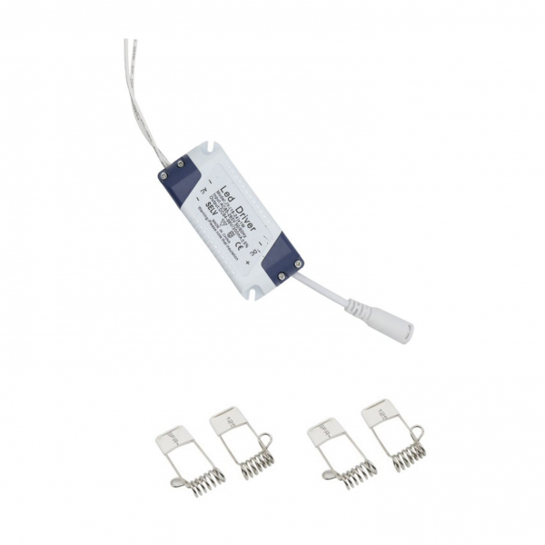 Panou cu LED patrat incastrabil, diametru 30cm, alb rece, 6500K, ultra-slim, 24W, 85-265V AC, (driver 54-96V) [2]