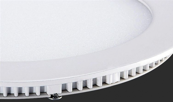 Panou cu LED rotund incastrabil, diametru 30cm, alb natural, 4500K, ultra-slim, 24W, 85-265V AC, (driver 54-96V) [3]