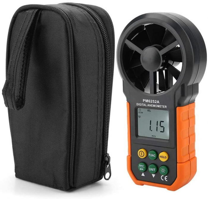 Anemometru profesional pentru masurarea vantului si a fluxului de aer PEAKMETER PM6252A [2]