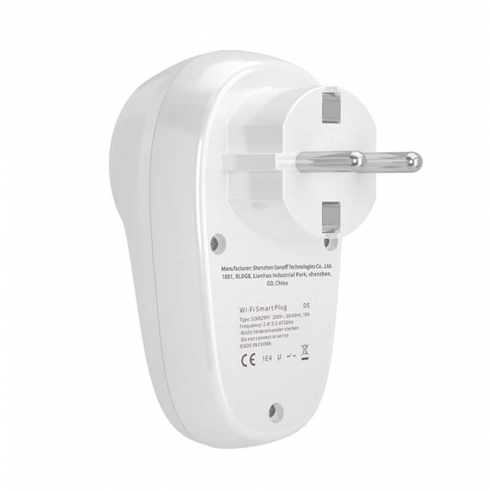 Priza inteligenta Sonoff S26R2TPF-DE, Wi-Fi, 16A, 4000W, compatibil Android/iOS [3]