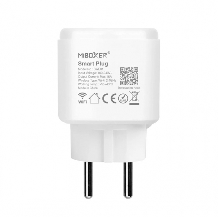 Priza inteligenta MiBoxer SWE01, Wi-Fi, 16A, monitorizare consum, Tuya Smart, programare, compatibila Alexa si Google Assistant [3]
