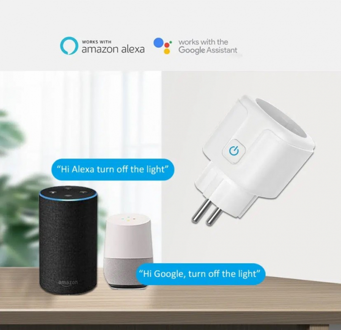 Priza inteligenta MiBoxer SWE01, Wi-Fi, 16A, monitorizare consum, Tuya Smart, programare, compatibila Alexa si Google Assistant [6]