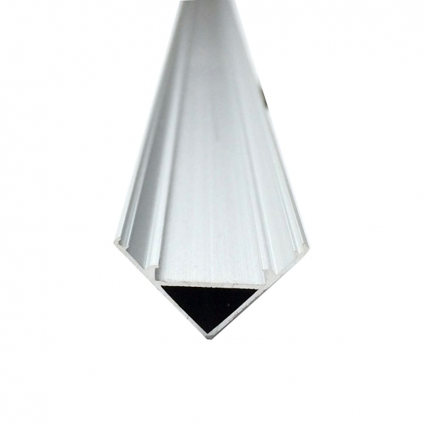 Profil aluminiu / Canal Banda Led Hard Strip pe colt (90°), capac alb mat, Lungime 1m [2]