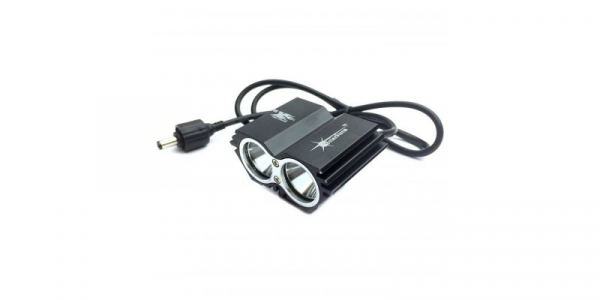 Proiector / Far bicicleta, 2 LED-uri, Alb rece, 1200Lm, (include acumulator, incarcator, prindere) SolarStorm X2 [1]