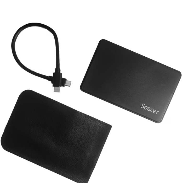 Rack extern HDD/SSD Spacer SPR-TYPE-C-01 2.5”, USB 3.1 Type-C, SATA [3]