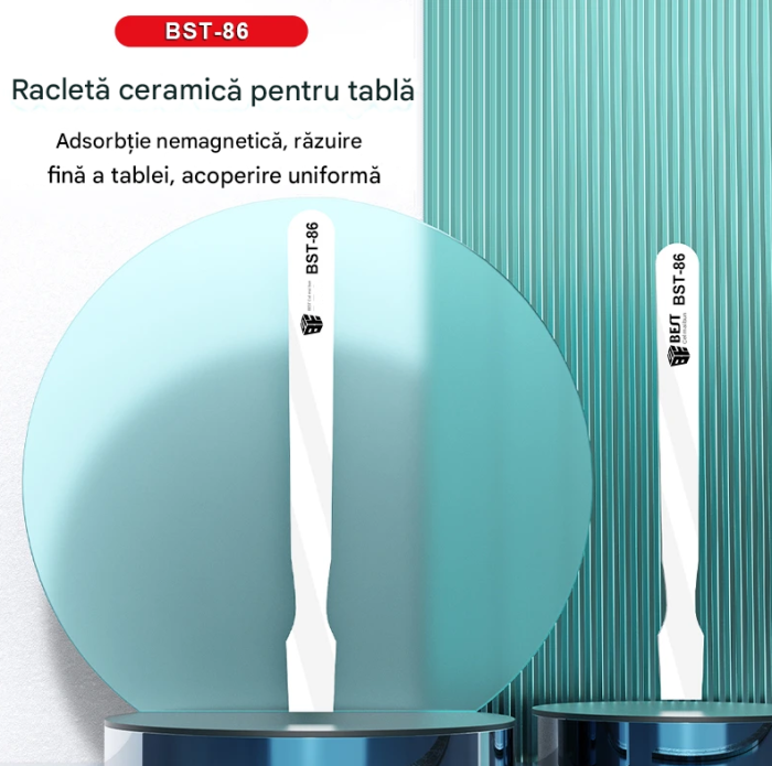 Spatula ceramica BST-86 pentru curatare cositor, reparatii electronice, anti-static [2]