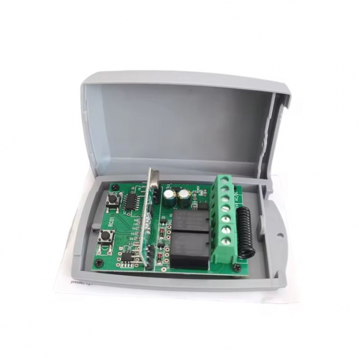 Receptor radio universal 433,92 MHz cu 2 canale, memorie peste 200 coduri, 9-24V AC/DC [2]