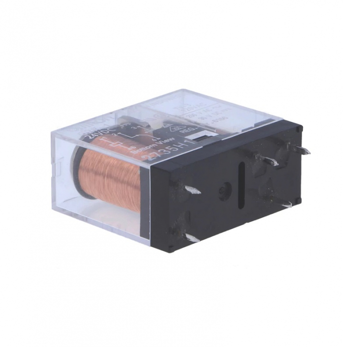 Releu electromagnetic 24VDC 10A SPDT THT G2R-1-24VDC [2]