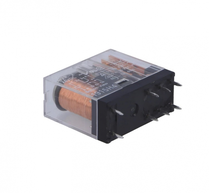 Releu electromagnetic 24VDC 5A DPDT THT G2R-2-24VDC [2]