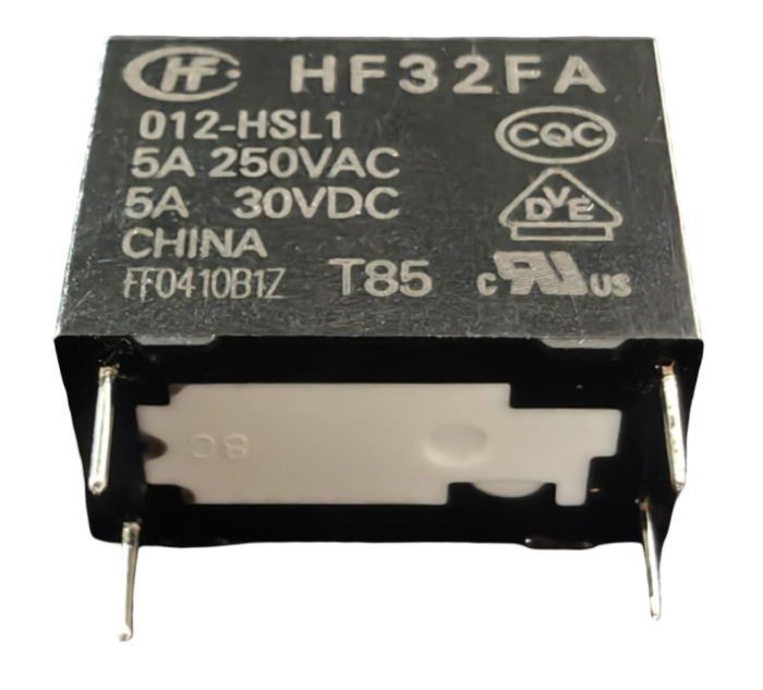 Releu electromagnetic HF32FA/012-HSL1, 12V DC, 5A, SPST-NO, miniatural, montaj THT [2]