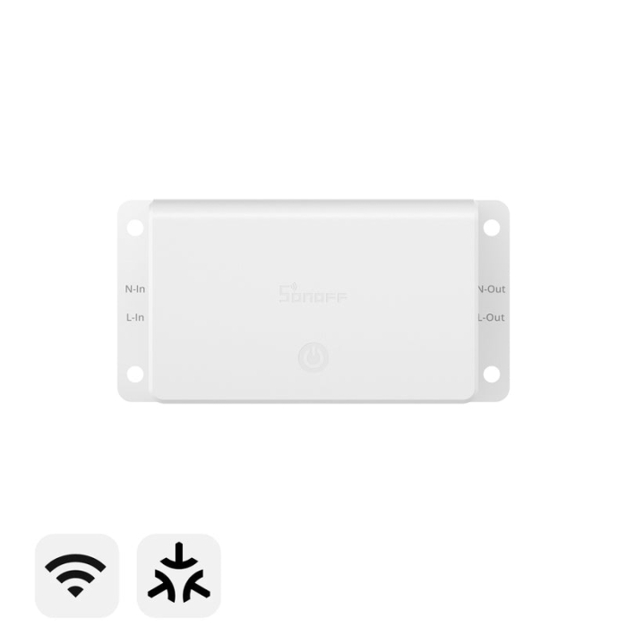 Smart Switch SONOFF Basic Gen5,  Matter over WiFi, 100-240V AC, 10A, 1CH, releu inteligent, compatibil Apple Home Google Alexa, BASIC-1GS [1]