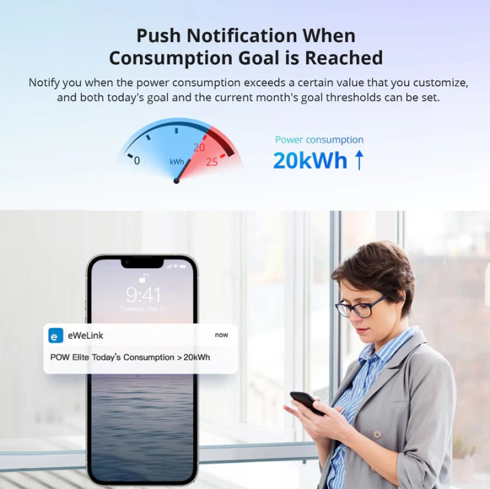 Releu inteligent WiFi Sonoff POW Origin R3 (16A) cu contor de putere [9]