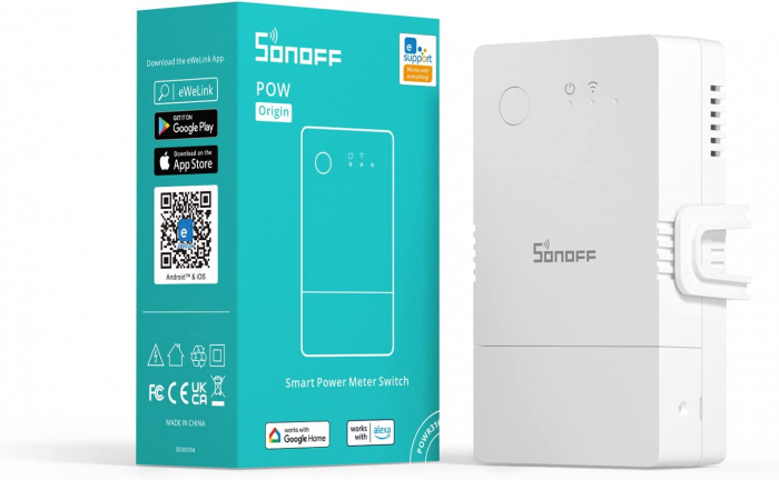 Releu inteligent WiFi Sonoff POW Origin R3 (16A) cu contor de putere [2]