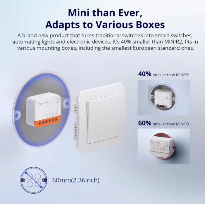 Releu inteligent wireless Sonoff Mini R4 [4]
