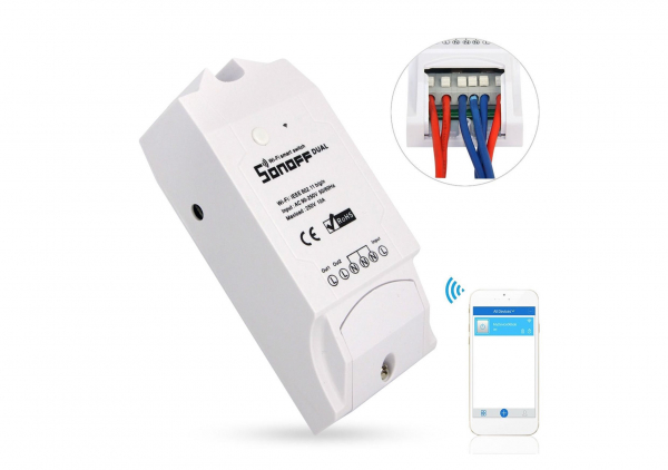 Releu wireless WiFi Sonoff Dual R2 [2]