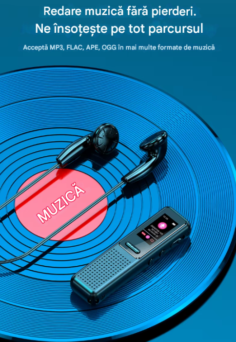 Reportofon digital ZD39 32GB cu ecran 0.96 inch, inregistrare MP3/WAV, USB-C, autonomie 23h [2]