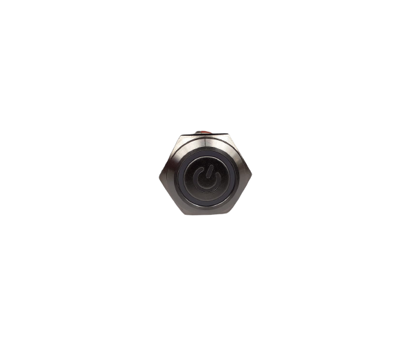 Buton SPST cu retinere cu led 12V verde 16mm OFF-ON [2]