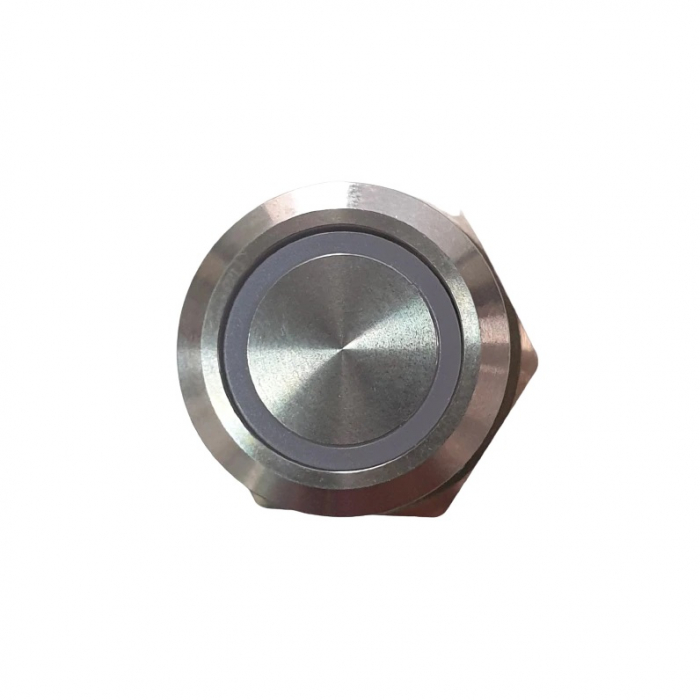 Buton metalic fara retinere 24V 22mm cu led rosu S22-FJ11-ER/24V [2]