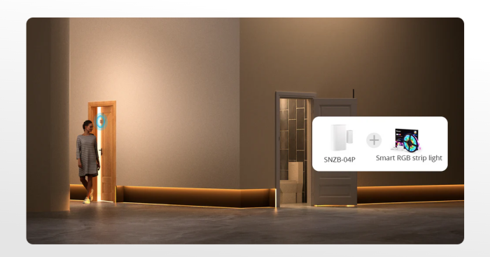 Senzor Zigbee usa/fereastra SONOFF, SNZB-04P, detectie deschidere/inchidere, tamper alert, compatibil eWeLink si hub-uri Zigbee 3.0 [11]