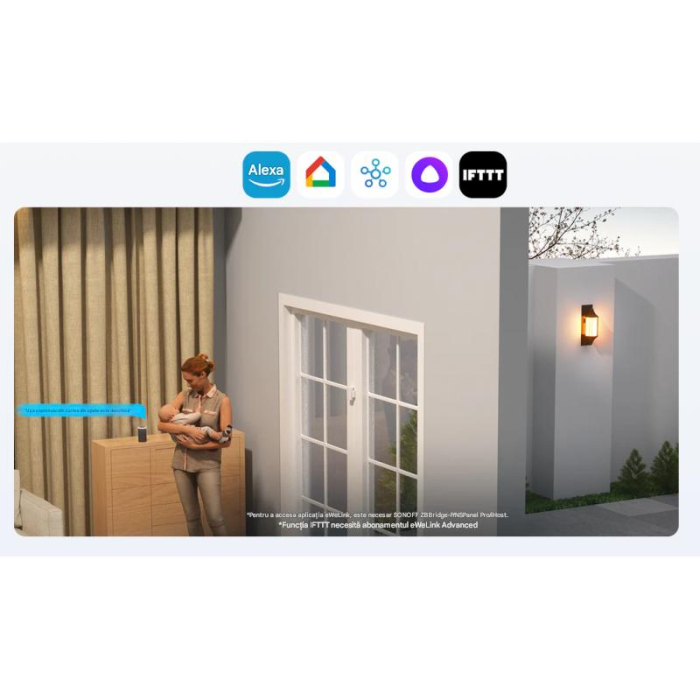 Senzor Zigbee usa/fereastra SONOFF, SNZB-04P, detectie deschidere/inchidere, tamper alert, compatibil eWeLink si hub-uri Zigbee 3.0 [12]