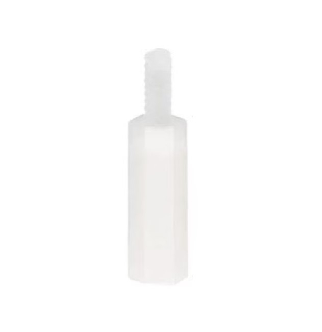 Set 20 distantieri hexagonali nylon M2.5, 25+6mm, alb, izolatori, pentru PCB si electronica [1]