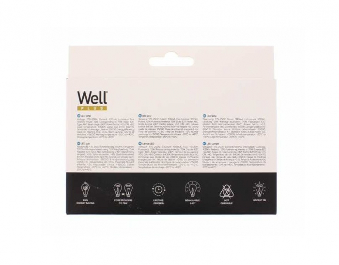 Set 3 becuri cu LED A60 E27 12W 230V lumina rece Supreme Well LEDLC-A6012E27-BX3-WL [3]