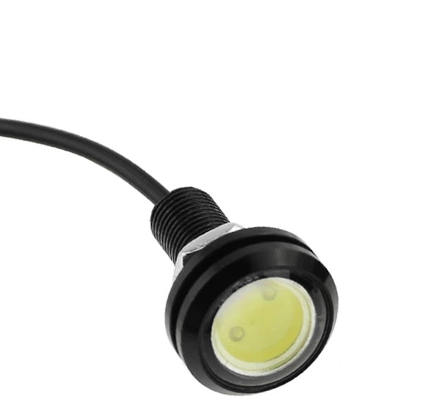 Set becuri auto cu led 23mm 2W negru [4]