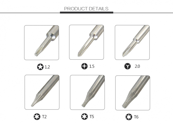 Set surubelnite de precizie cu capete interschimbabile BST-889B [2]
