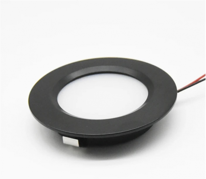 Spot led aplicat cu inductie DC12V 2-2.5W alb cald negru inductie 5-10cm [1]