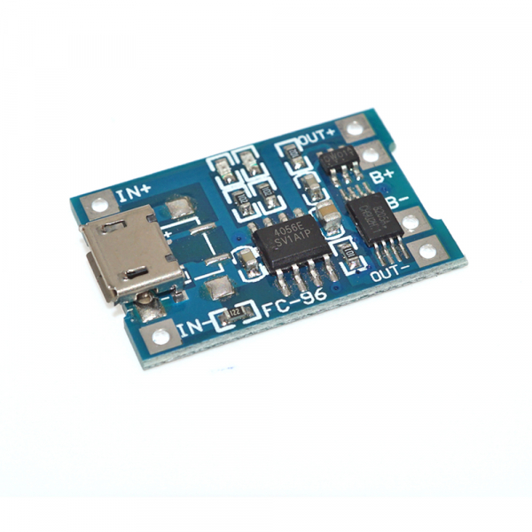 Circuit de incarcare 1 acumulator Li-Ion 18650 cu microUSB cu protectie OKY3404 [4]