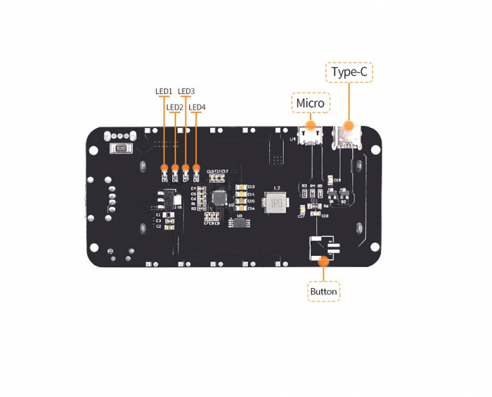 Modul powerbank cu suport pentru 2 acumulatori 18650 cu circuit de protectie OKY3604-2 [3]