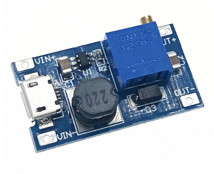 Modul convertor step-up cu micro USB OKY3501-6 cu MT3608 [3]