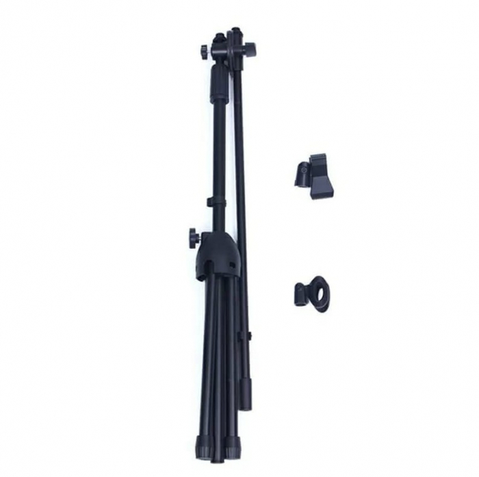 Suport Microfon Profesional Reglabil, Metal si Plastic, Inaltime 80-160cm, Brat 75cm, IS70B [2]