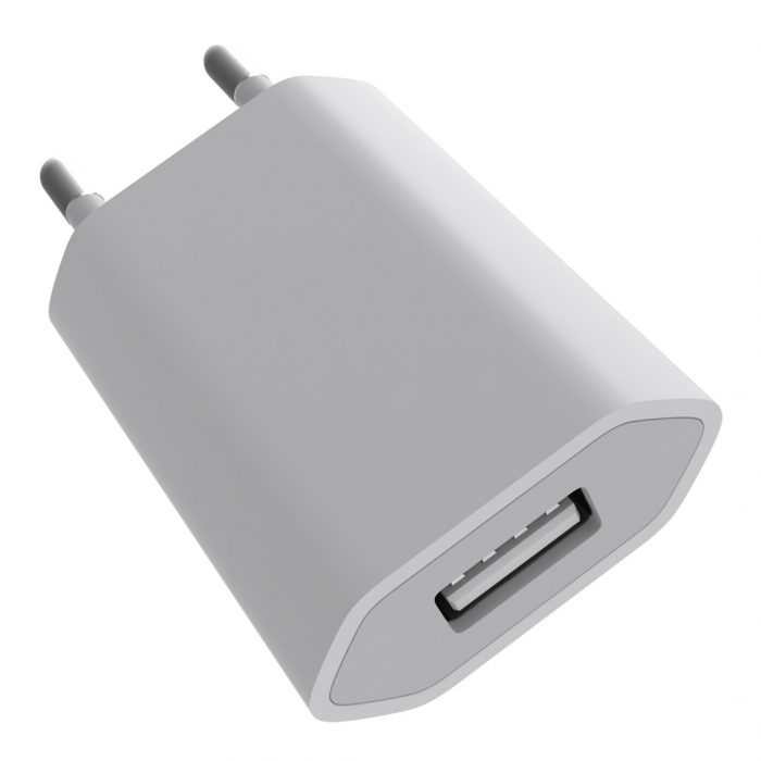 Incarcator retea USB, 5V,1A, compact, universal, alb [1]