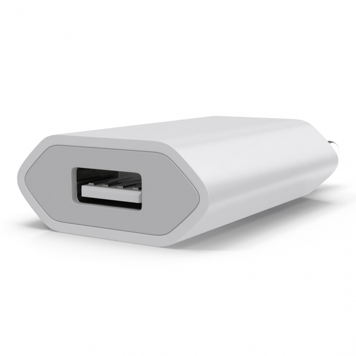 Incarcator retea USB, 5V,1A, compact, universal, alb [2]