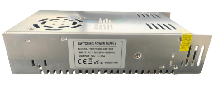 Sursa alimentare YDSPS360-1201000, DC 36V 10A, profesionala, carcasa metalica, cu ventilator, 3 iesiri, IP20 [4]