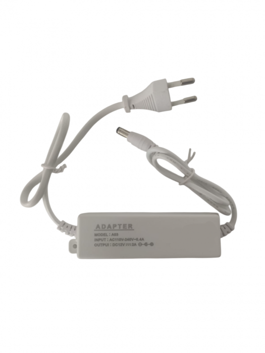 Sursa de alimentare 12V 2A, 5.5x2.1x10mm, alb, A03 [1]