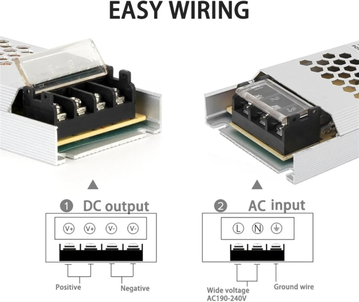Sursa alimentare slim MN-400W12V, 12V, 33A, 400W, carcasa aluminiu, driver LED, protectii multiple, IP20 [6]