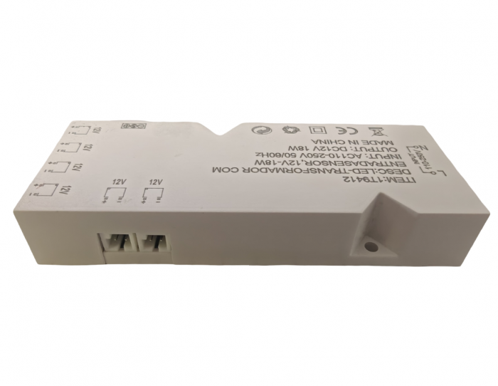Sursa de alimentare LED cu 6 iesiri 2PIN (Dupont), 12V DC, 1.5A, compatibila cu senzori 3PIN si 4PIN, alb [3]