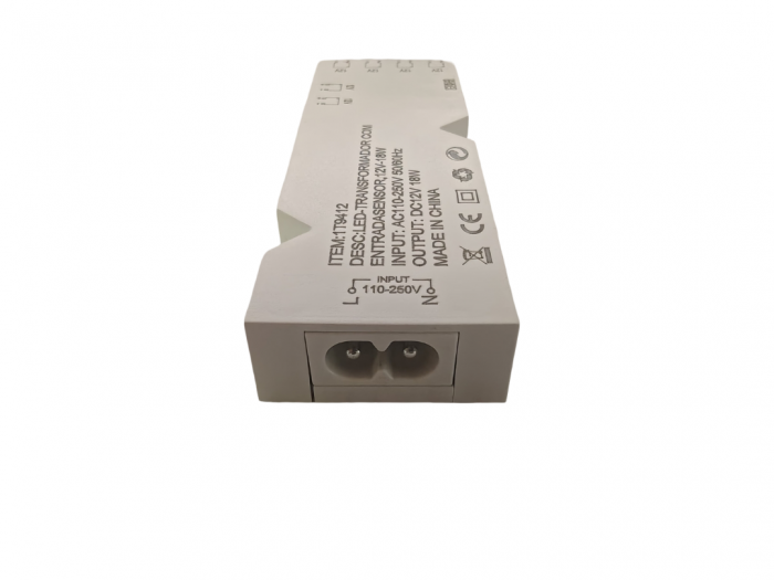 Sursa de alimentare LED cu 6 iesiri 2PIN (Dupont), 12V DC, 1.5A, compatibila cu senzori 3PIN si 4PIN, alb [4]