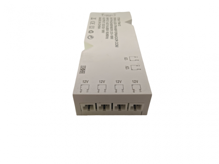 Sursa de alimentare LED cu 6 iesiri 2PIN (Dupont), 12V DC, 1.5A, compatibila cu senzori 3PIN si 4PIN, alb [5]