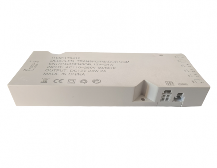 Sursa de alimentare LED cu 6 iesiri 2PIN (Dupont), 12V DC, 2A, compatibila cu senzori 3PIN si 4PIN, alb [2]