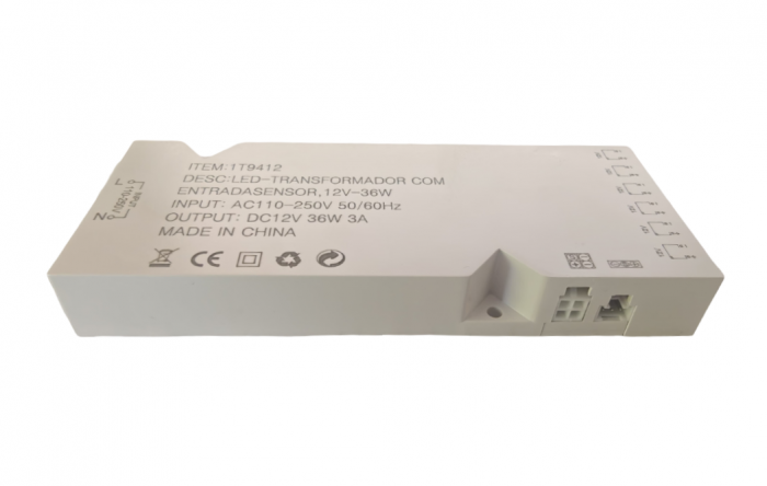 Sursa de alimentare LED cu 6 iesiri 2PIN (Dupont), 12V DC, 3A, compatibila cu senzori 3PIN si 4PIN, alb [2]