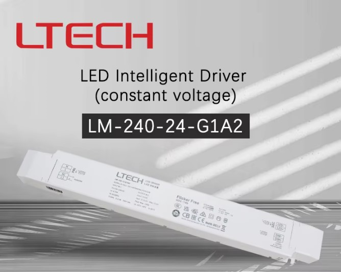 Sursa de alimentare LED LTECH LM-240-24-G1A2, 240W, 24V DC, push, dimabila 0-10V, NFC, 5-in-1 dimming, carcasa PC, IP20 [4]