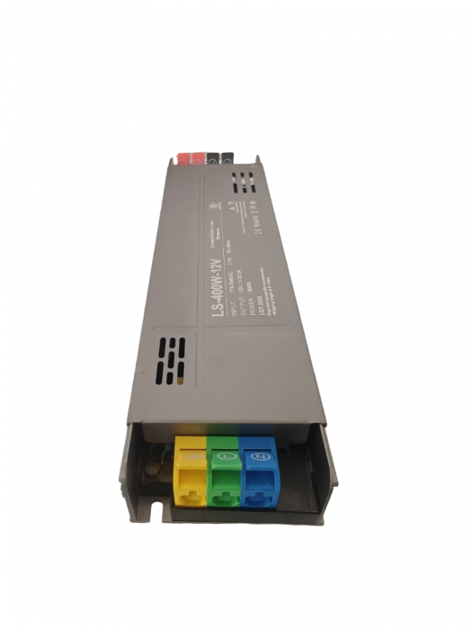 Sursa de alimentare slim pentru sisteme LED LS-400W12V, 400W, 12V DC, 33.3A, carcasa aluminiu, control inteligent, slow/soft start, IP20 [2]
