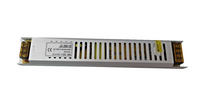 Sursa de alimentare slim in carcasa metalica 12V 20A JC-250-12 [1]