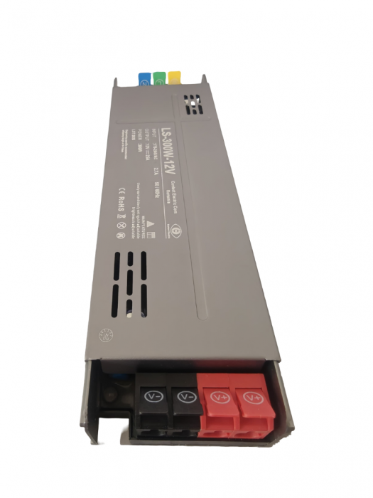 Sursa de alimentare slim pentru sisteme LED LS-300W12V, 300W, 12V DC, 25A, carcasa aluminiu, control inteligent, slow/soft start, IP20 [3]